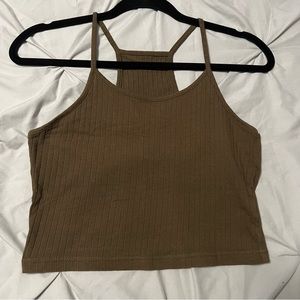 Olive green tank top